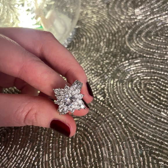 Swarovski crystal sterling silver ring - Picture 3 of 6